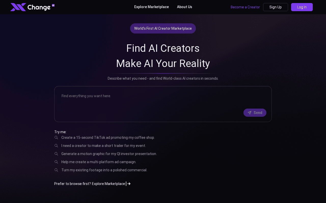 Screenshot of xchangeai.ai