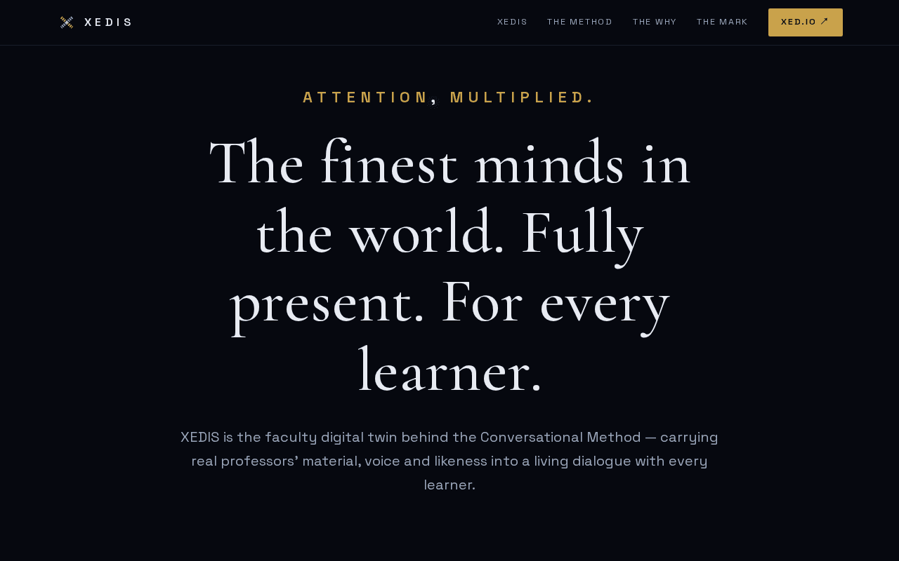 Screenshot of xedis.ai