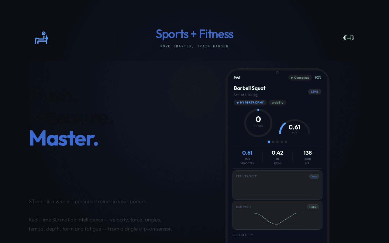 Screenshot of xtrainr.ai