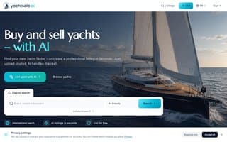Screenshot of yachtsale.ai