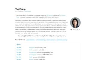 Screenshot of yaozhang.ai