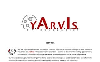 Screenshot of yarvis.ai