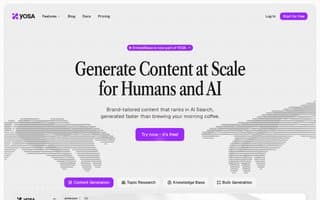 Screenshot of yosa.ai
