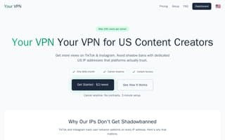 Screenshot of yourvpn.ai