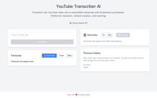 Screenshot of ytbe.ai