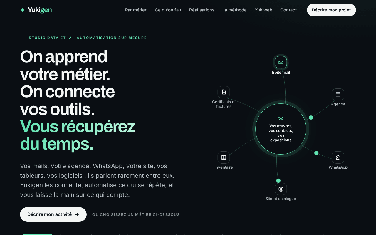 Screenshot of yukigen.ai