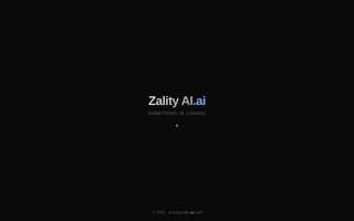 Screenshot of zality.ai