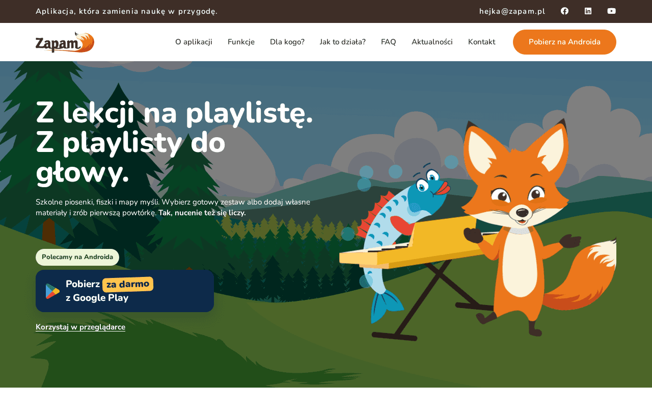 Screenshot of zapam.ai