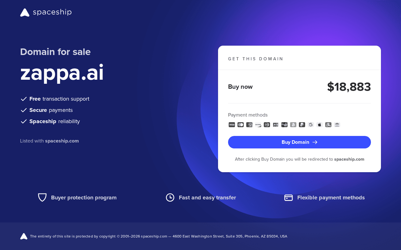 Screenshot of zappa.ai