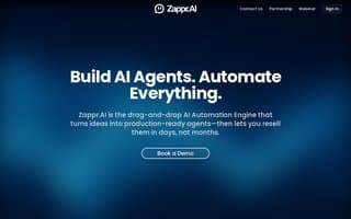 Screenshot of zappr.ai