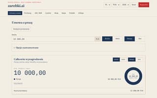Screenshot of zarobki.ai