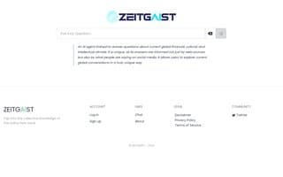 Screenshot of zeitgaist.ai