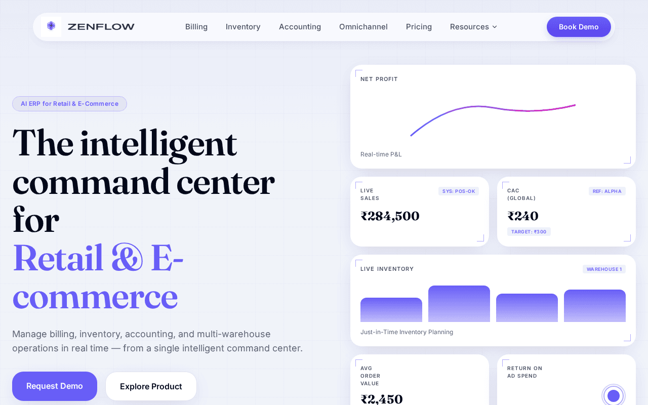Screenshot of zenflow.ai