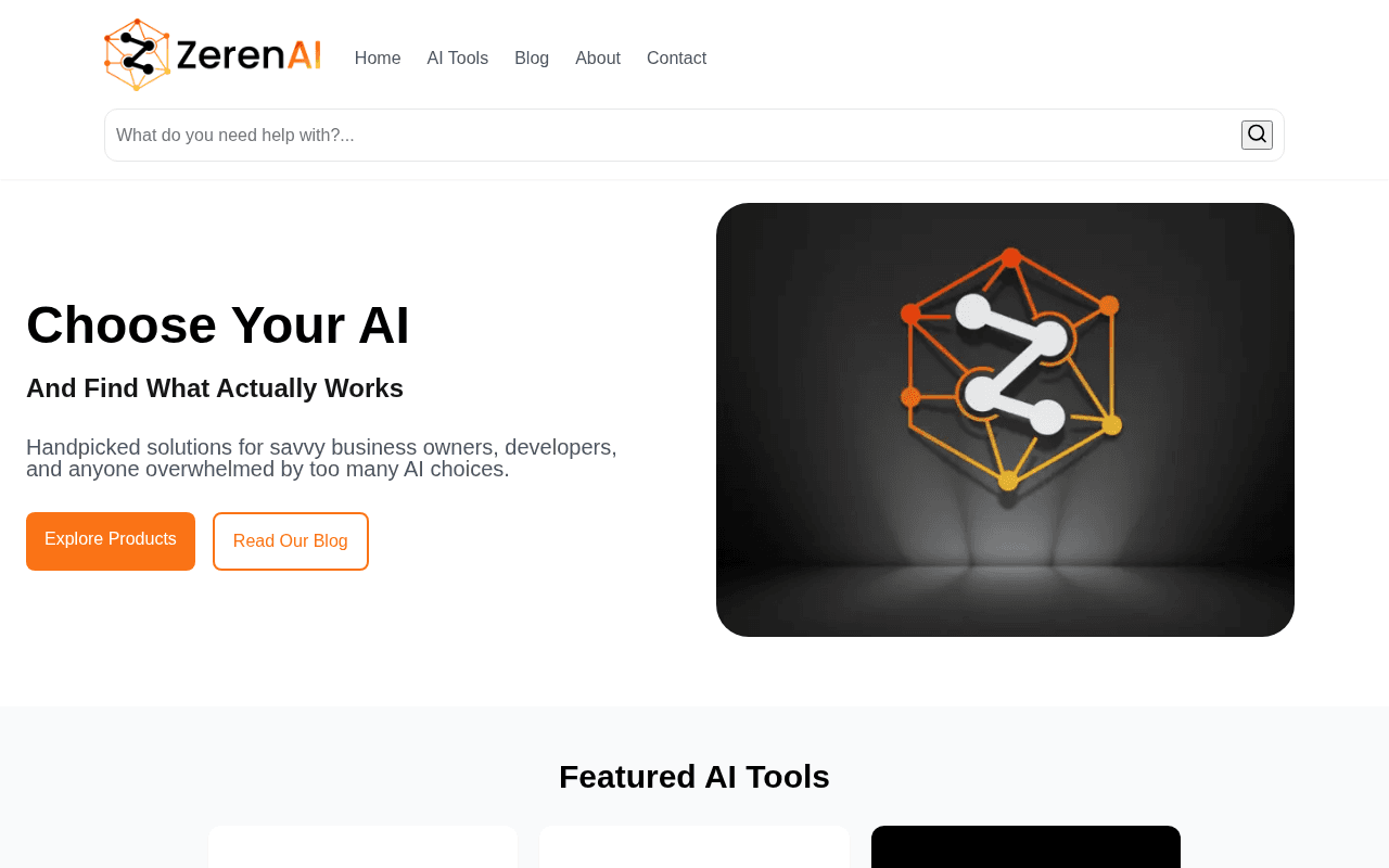 Screenshot of zeren.ai