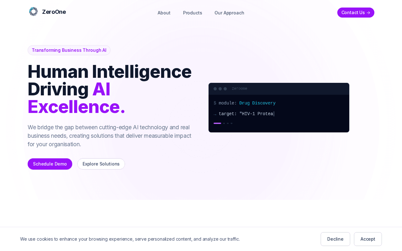 Screenshot of zero-one.ai