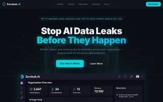 Thumbnail of zeroleak.ai