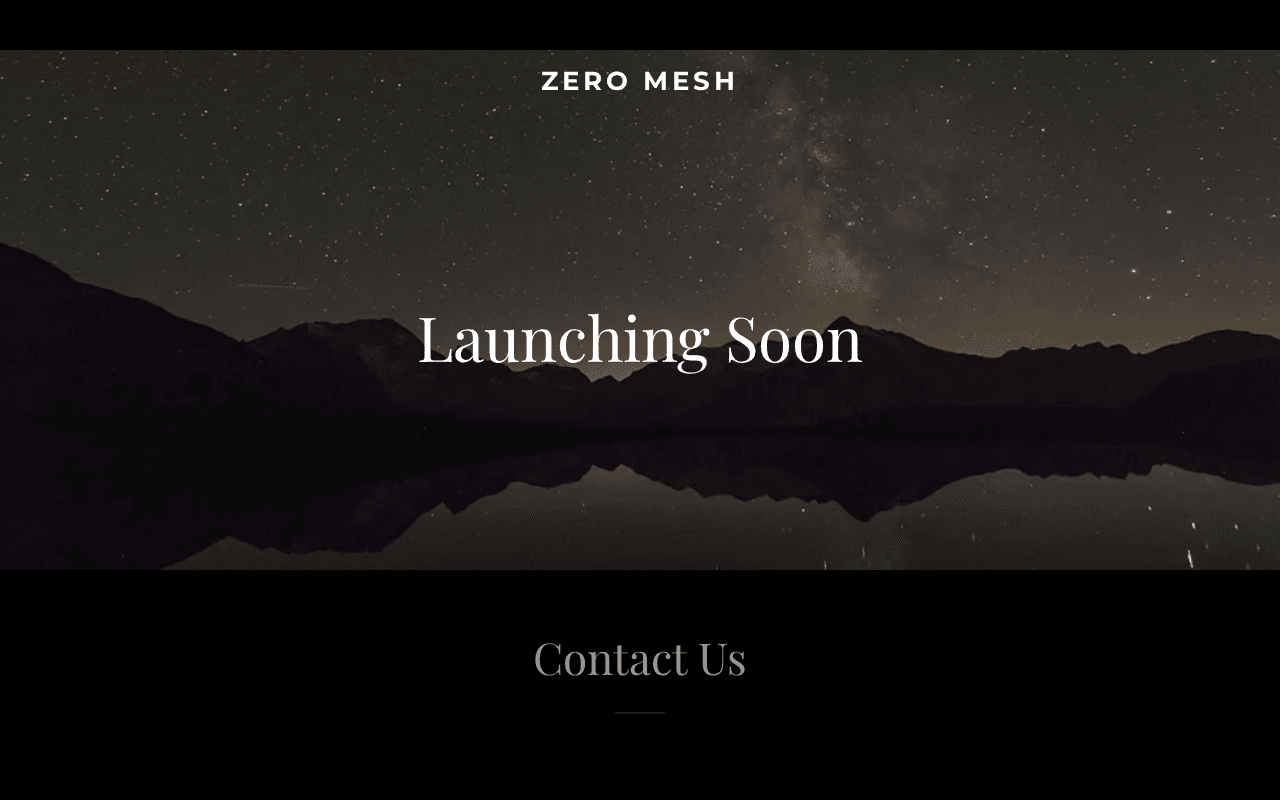 Screenshot of zeromesh.ai