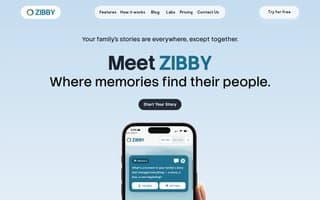 Screenshot of zibby.ai