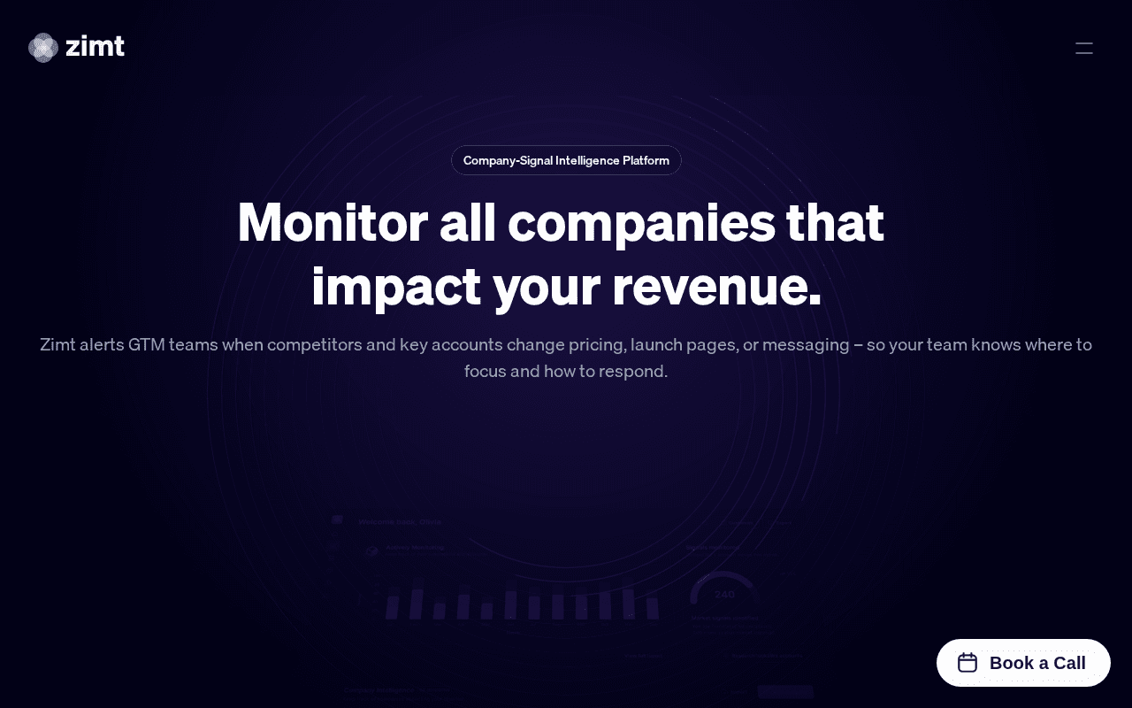 Screenshot of zimt.ai