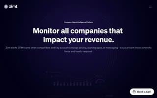 Screenshot of zimt.ai