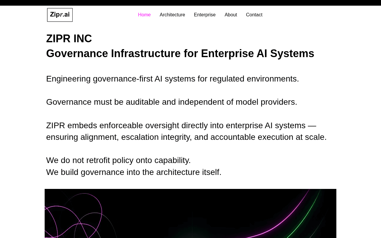 Screenshot of zipr.ai