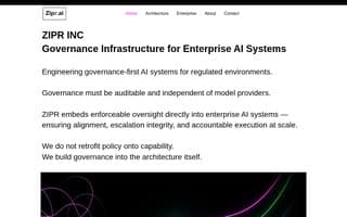 Screenshot of zipr.ai