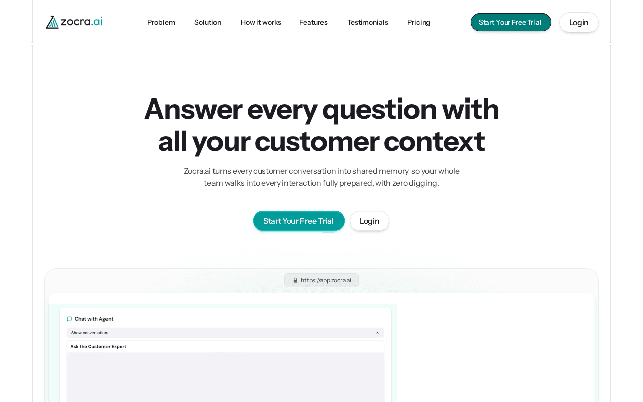 Screenshot of zocra.ai
