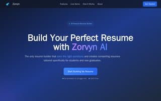 Screenshot of zorvyn.ai