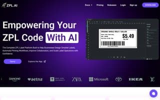 Screenshot of zpl.ai