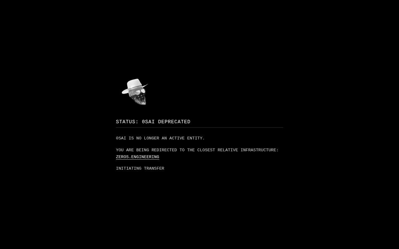 Screenshot of 0s.ai