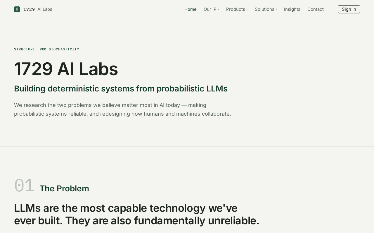 Screenshot of 1729labs.ai