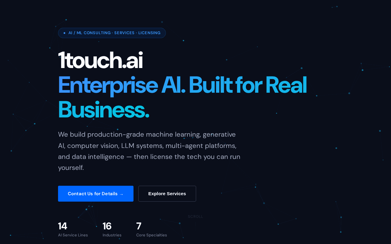 Screenshot of 1touch.ai