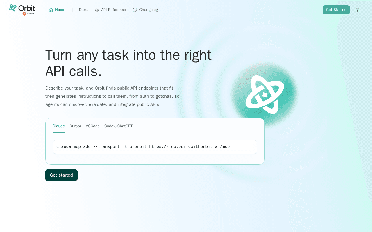 Screenshot of buildwithorbit.ai