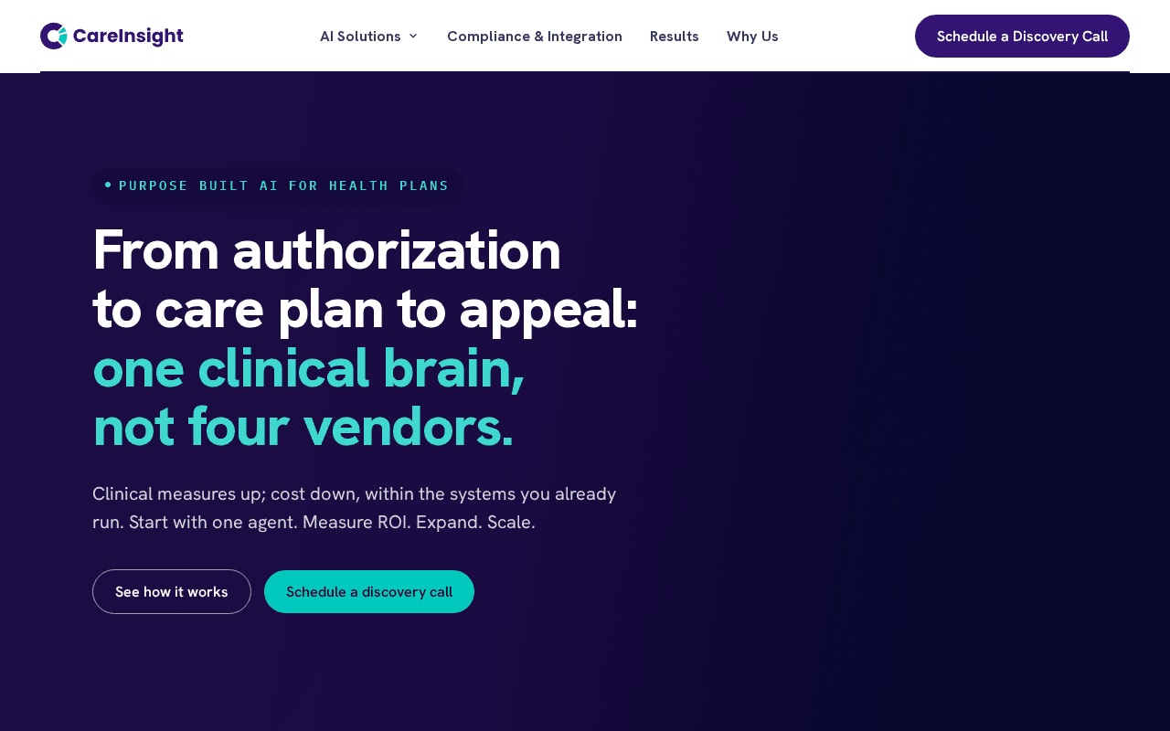 Screenshot of careinsight.ai