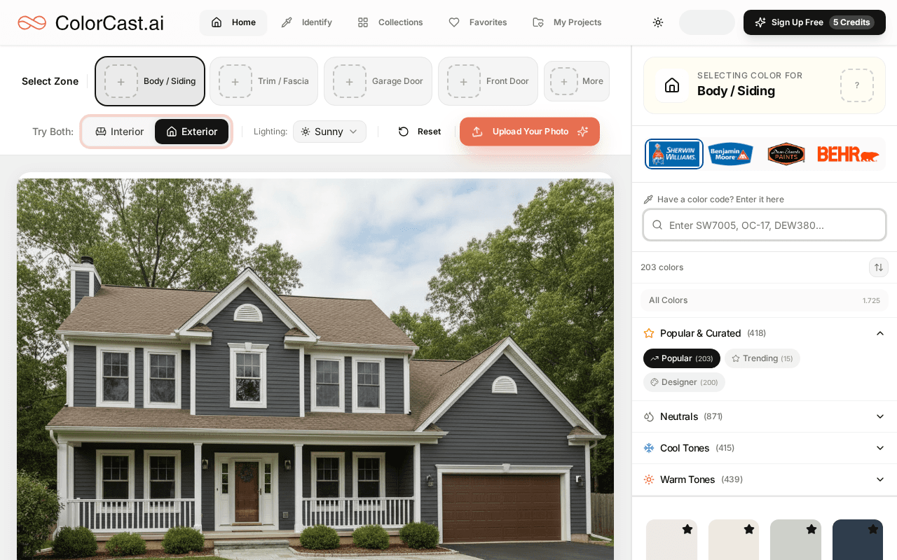 Screenshot of colorcast.ai