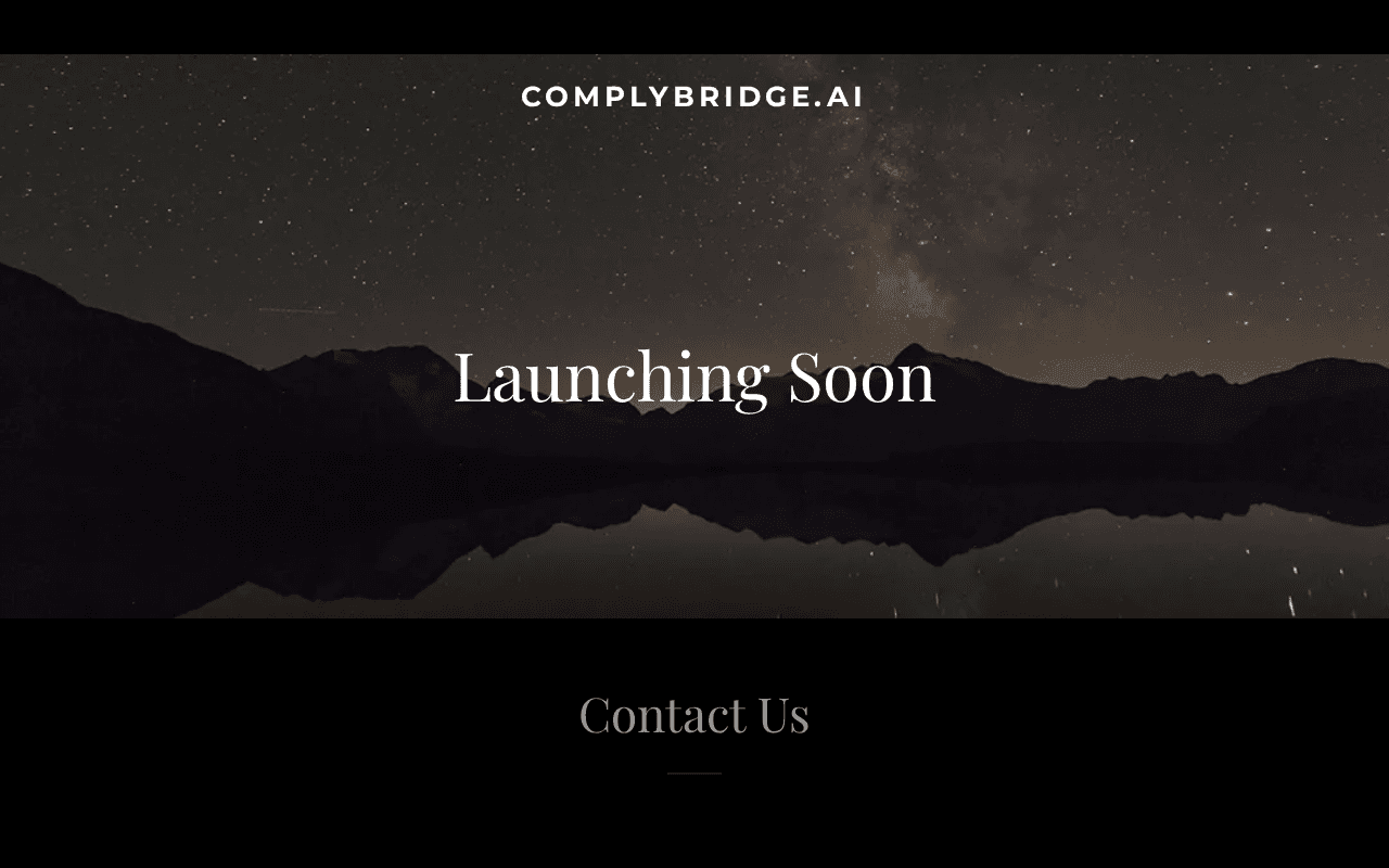 Screenshot of complybridge.ai