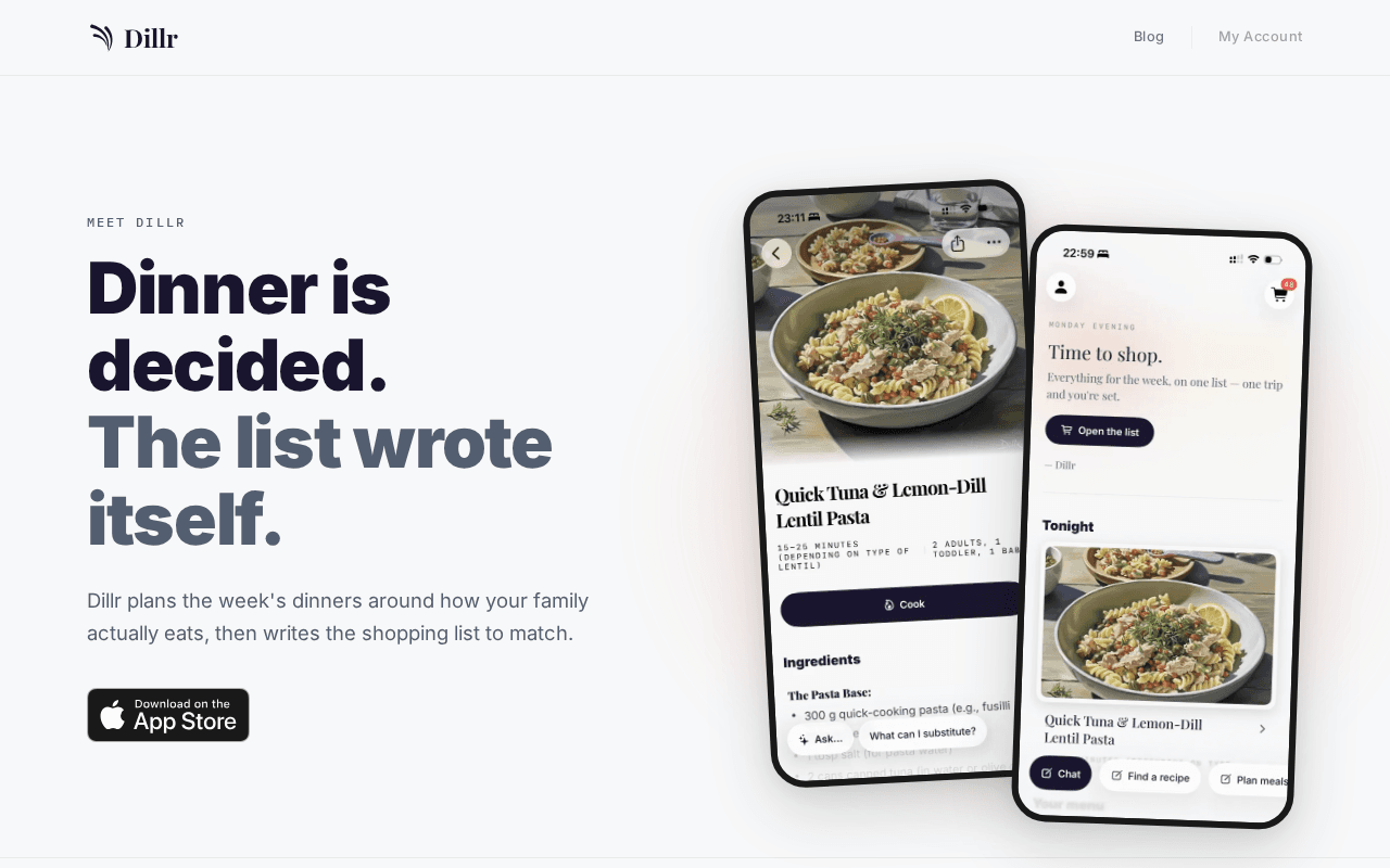 Screenshot of dillr.ai
