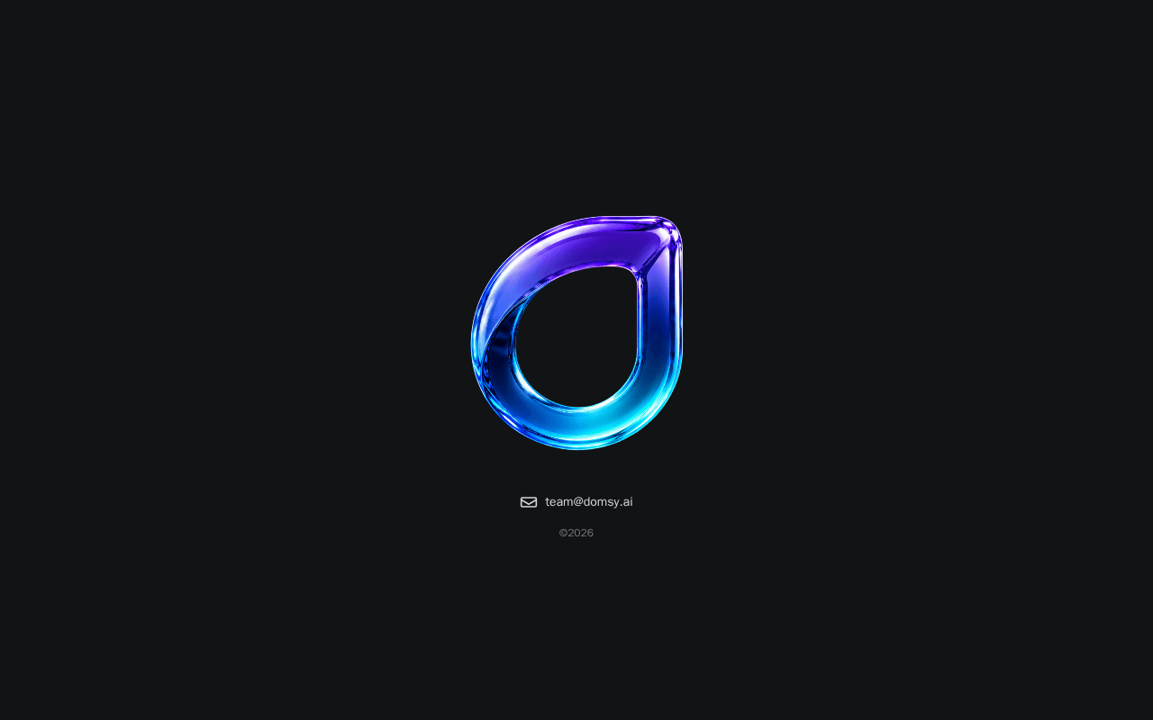 Screenshot of domsy.ai