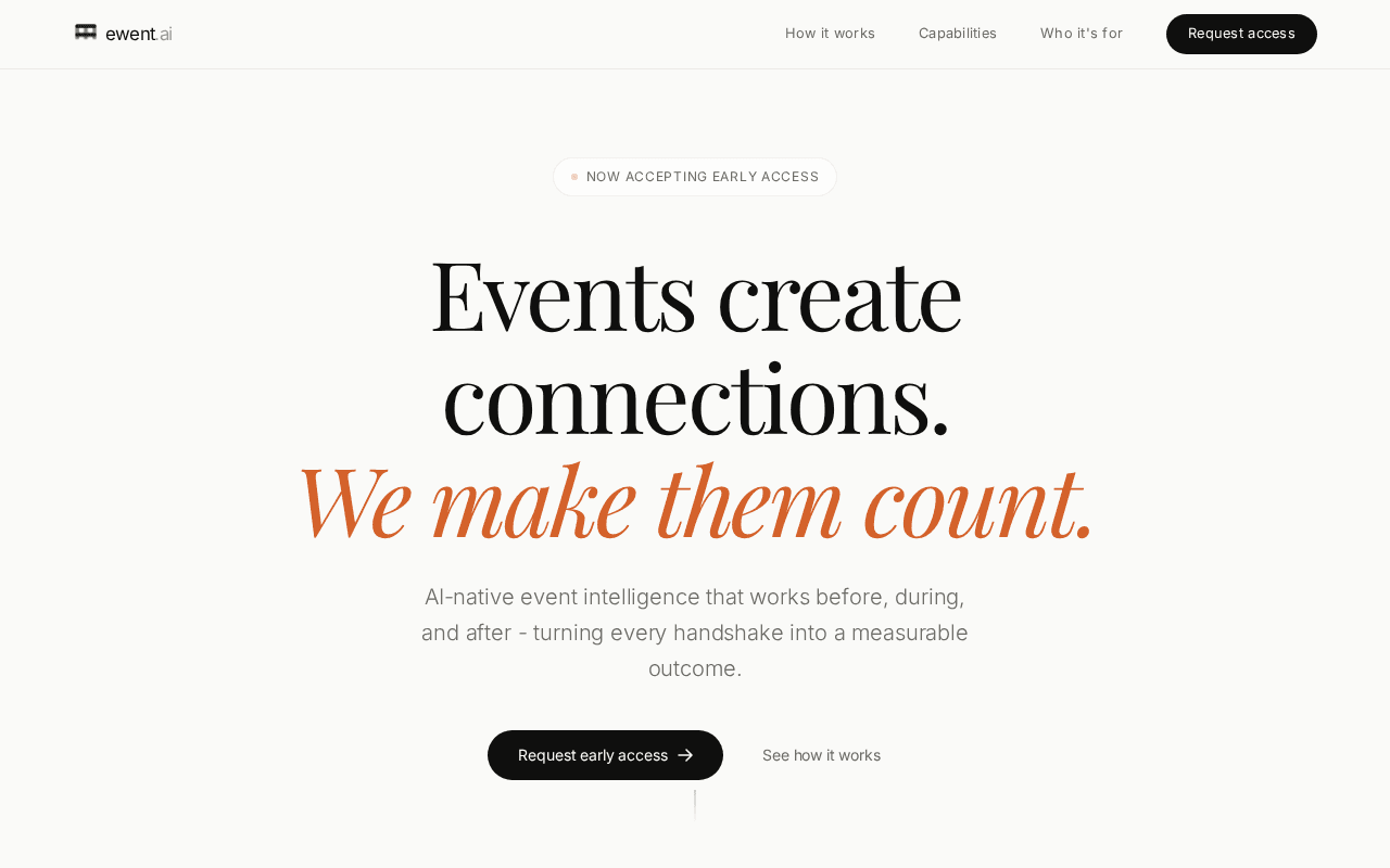 Screenshot of ewent.ai