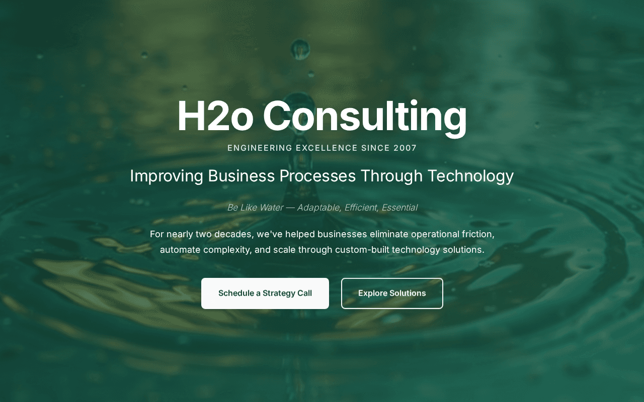 Screenshot of h2oconsulting.ai