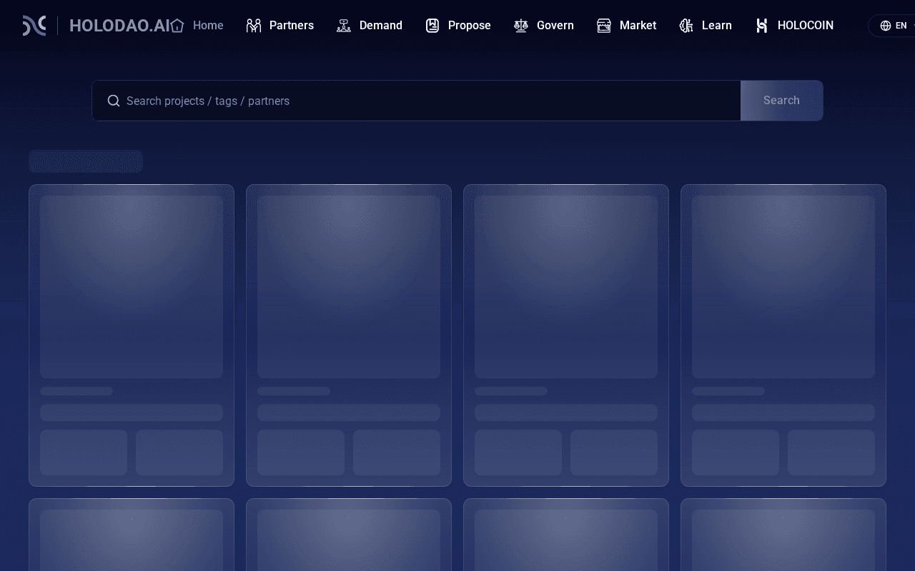 Screenshot of holodao.ai