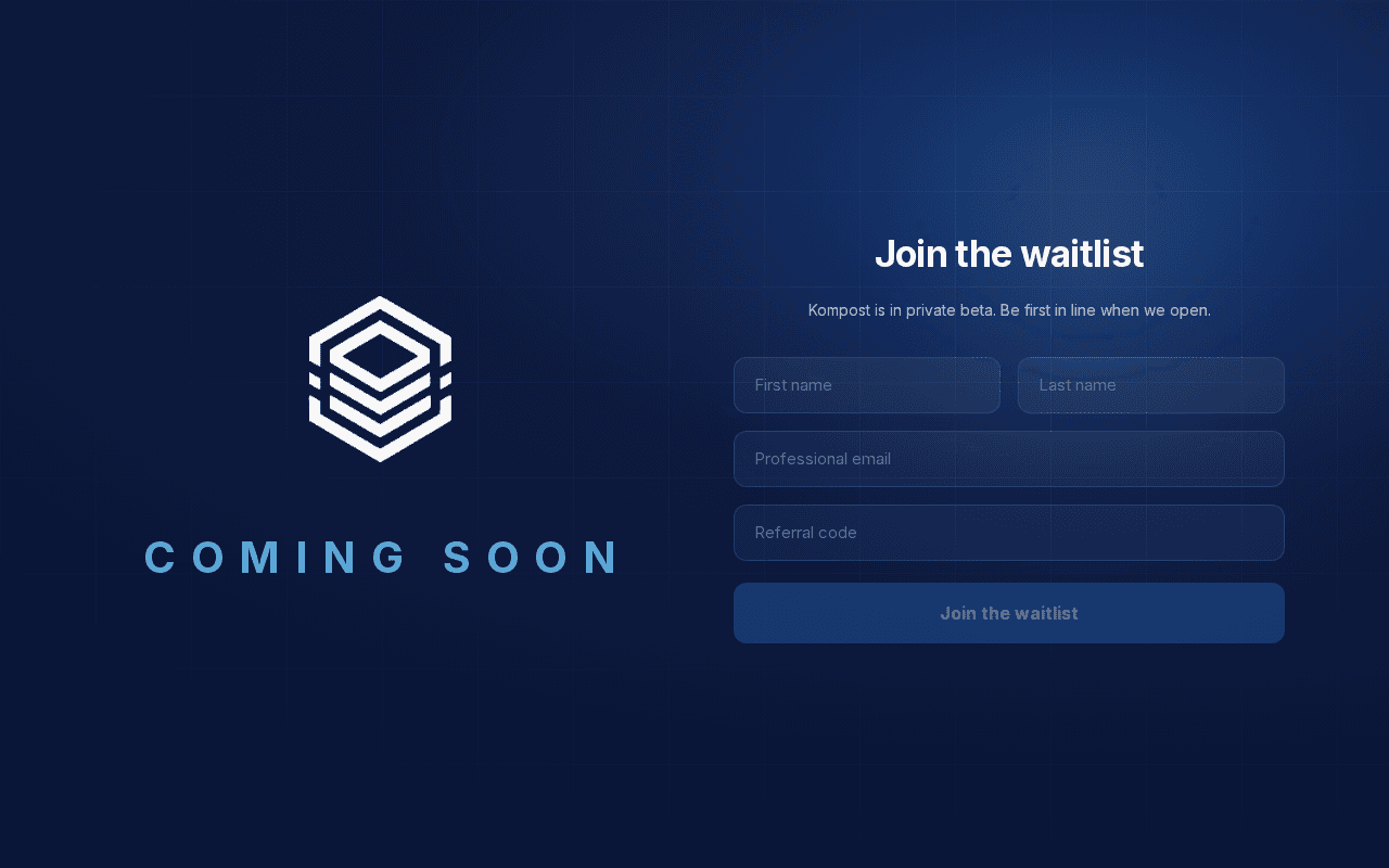 Screenshot of kompost.ai
