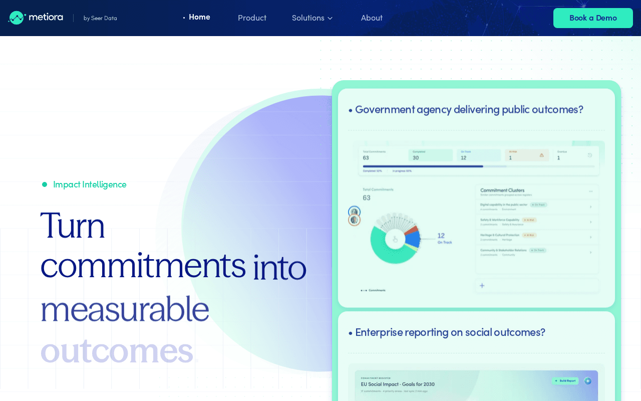 Screenshot of metiora.ai