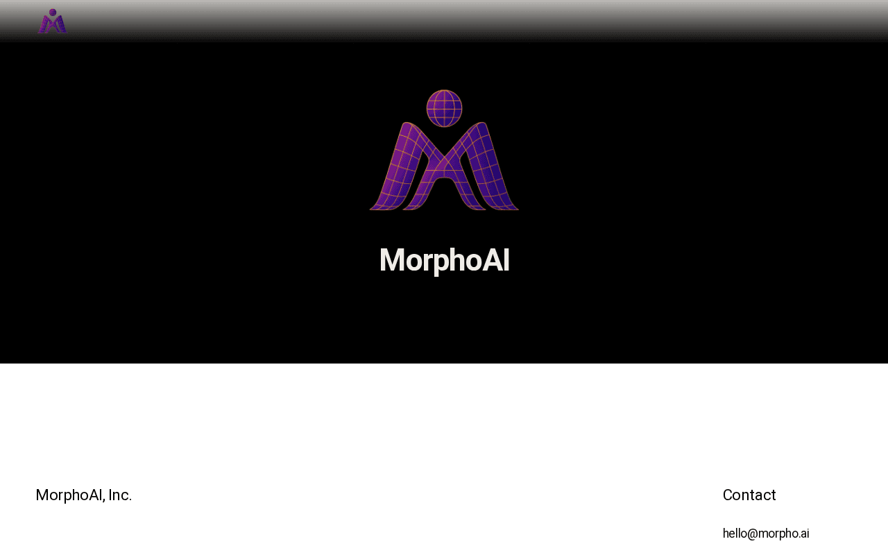 Screenshot of morpho.ai