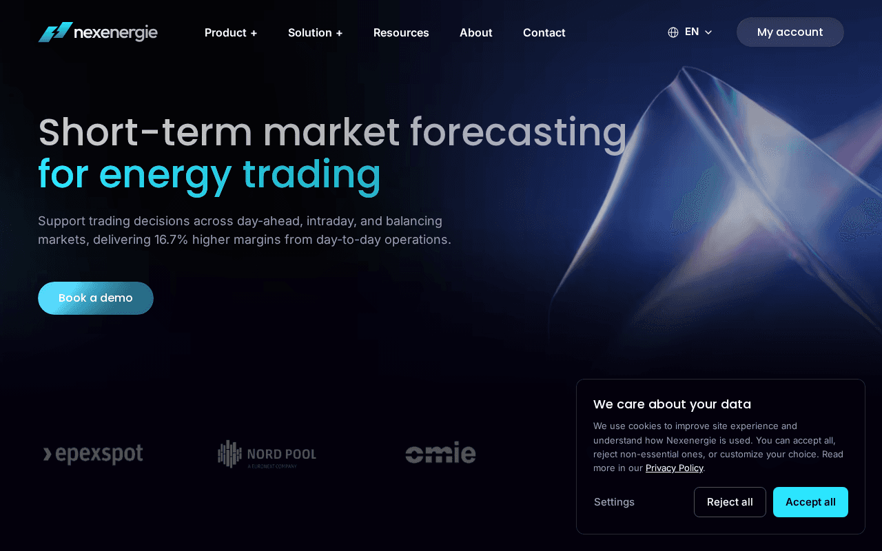 Screenshot of nexenergie.ai