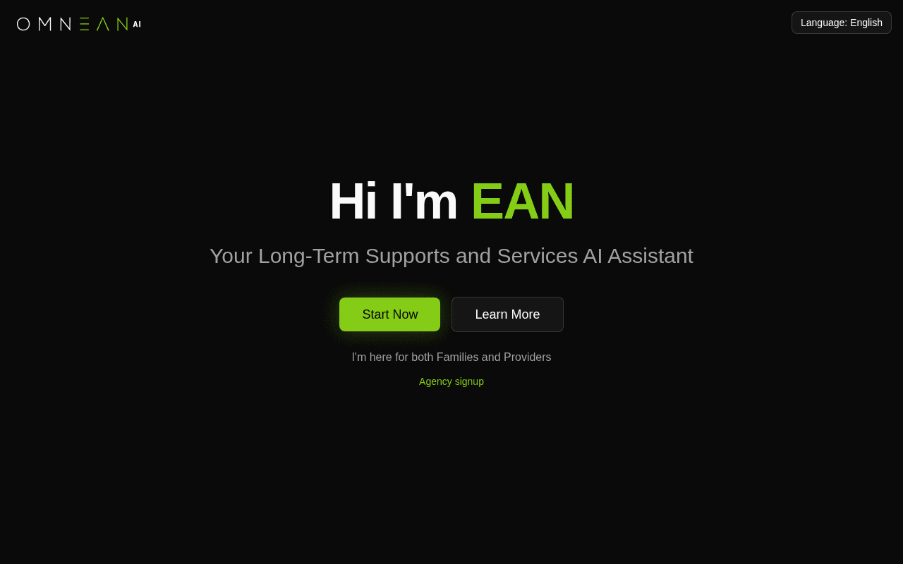 Screenshot of omnean.ai