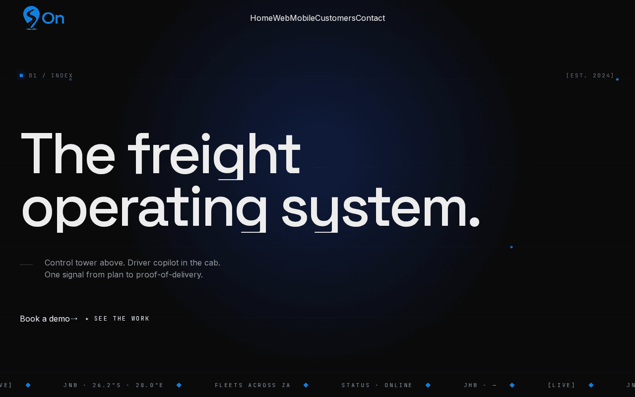 Screenshot of on-route.ai