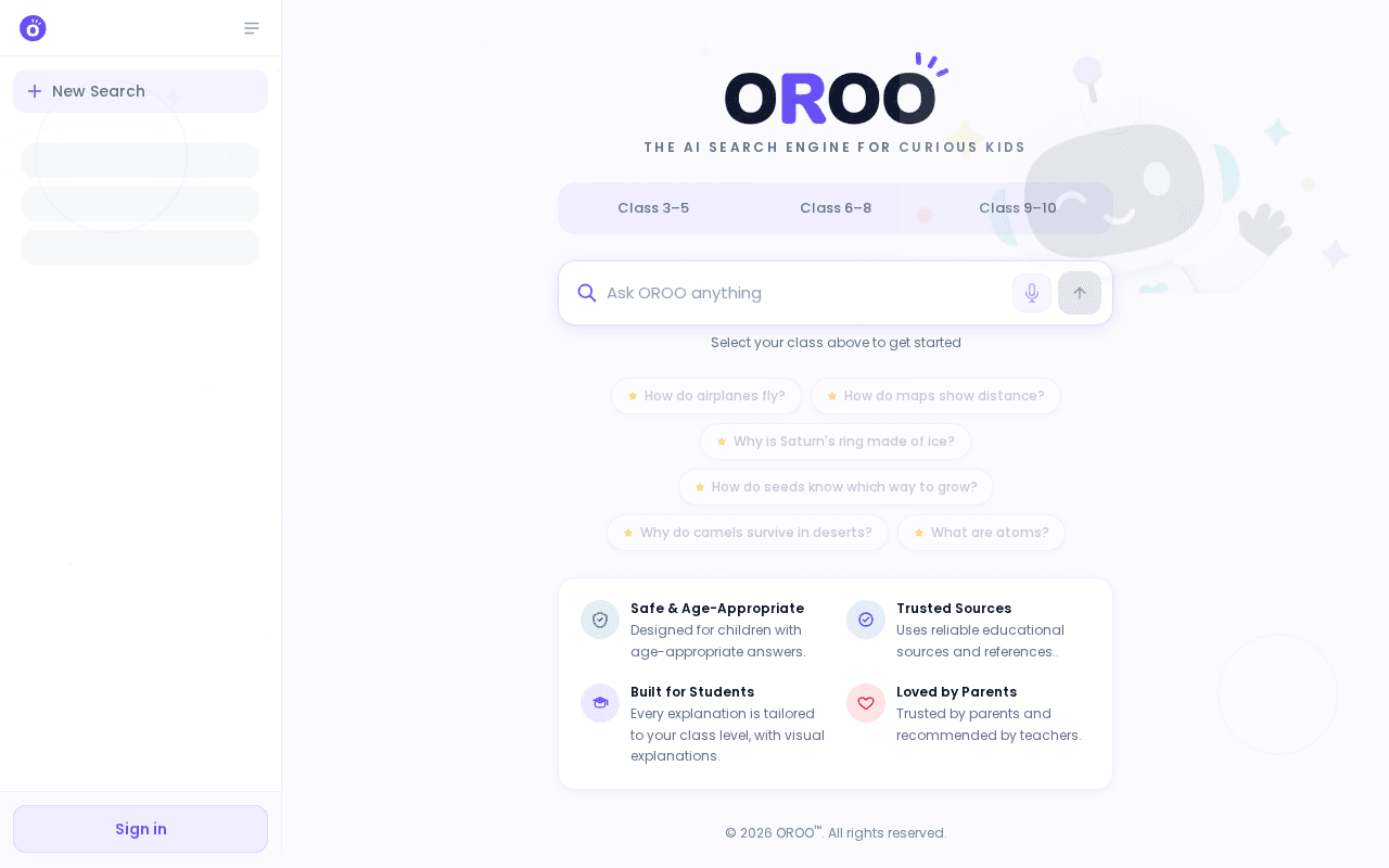 Screenshot of oroo.ai