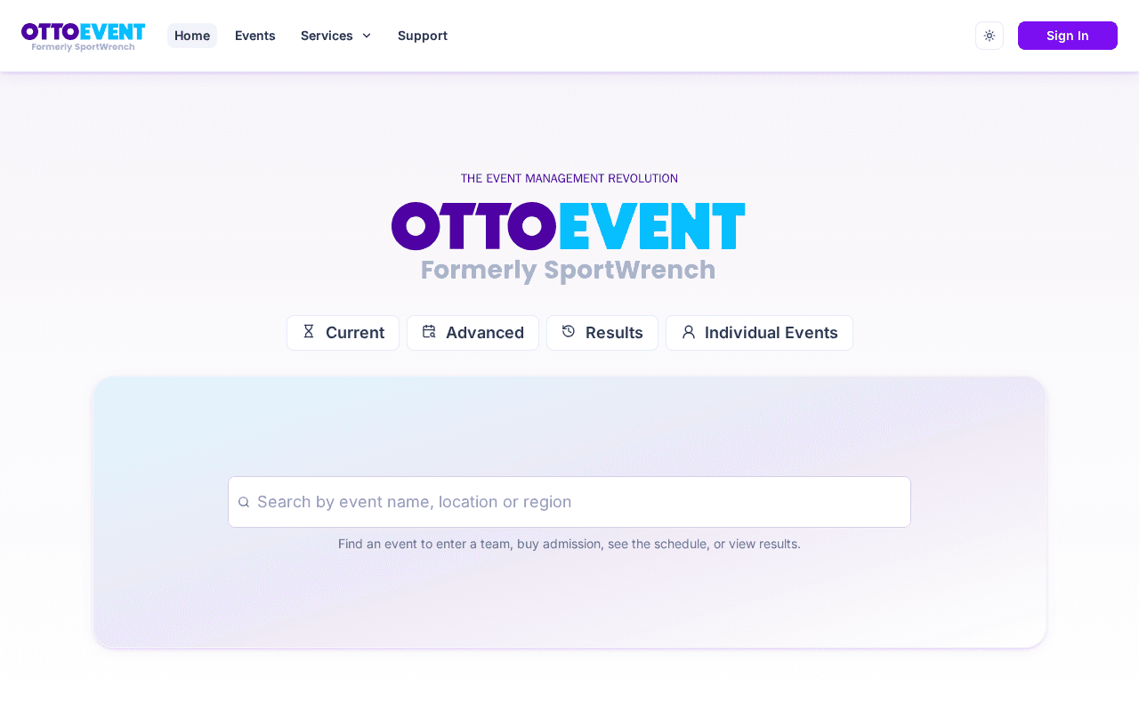 Screenshot of ottoevent.ai