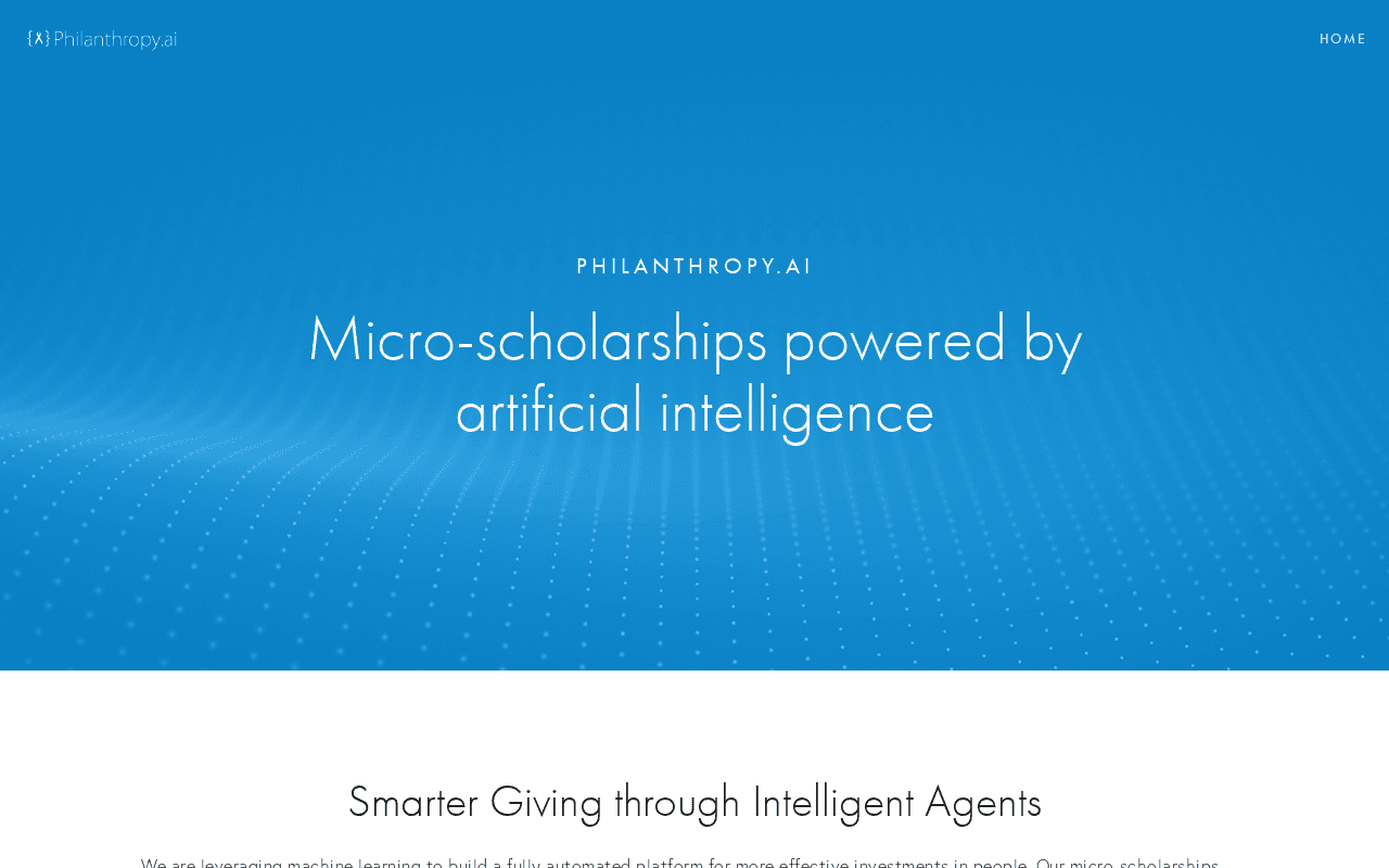 Screenshot of philanthropy.ai